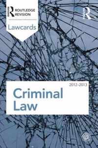 Criminal Lawcards 2012-2013