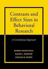 Contrasts and Effect Sizes in Behavioral Research