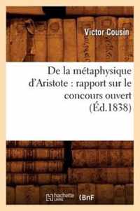 de la Metaphysique d'Aristote