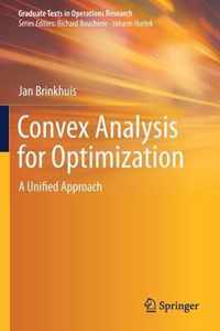 Convex Analysis for Optimization