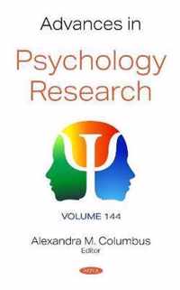 Advances in Psychology Research