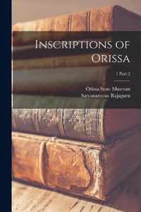 Inscriptions of Orissa; 1 part 2