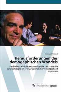 Herausforderungen des demogaphischen Wandels