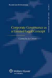 Corporate Governance as a Limited Legal Concept