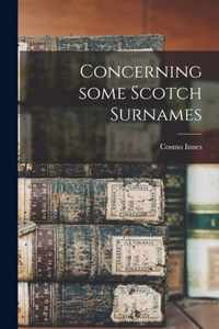 Concerning Some Scotch Surnames