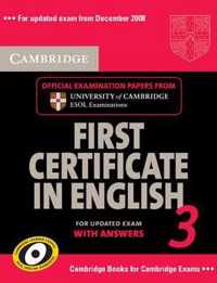 Cambridge First Certificate In English 3 For Updated Exam Se