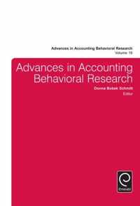 Advances in Accounting Behavioral Research