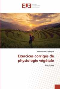 Exercices corriges de physiologie vegetale