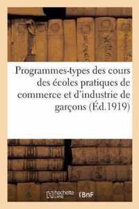 Programmes-Types Des Cours Des Ecoles Pratiques de Commerce Et d'Industrie de Garcons