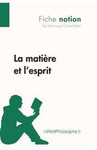 La matière et l'esprit (Fiche notion): LePetitPhilosophe.fr - Comprendre la philosophie