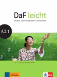 DaF leicht / Kurs- und Übungsbuch + DVD-ROM A2.1