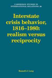 Interstate Crisis Behavior 1816-1980