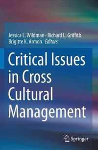 Critical Issues in Cross Cultural Management