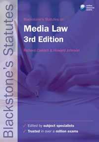 Blackstone's Statutes on Media Law