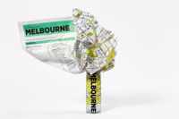 Melbourne Crumpled City Map