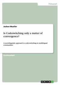 Is Codeswitching only a matter of convergence?