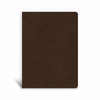 CSB Single-Column Wide-Margin Bible, Brown LeatherTouch