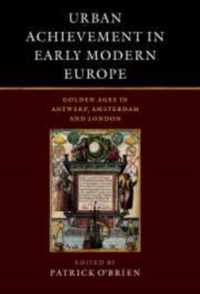 Urban Achievement In Early Modern Europe