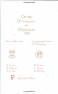 Current Developments in Mathematics 1998