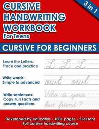 Cursive Handwriting Workbook For Teens