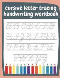 Cursive letter tracing handwriting workbook