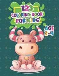 123 coloring book for kids ages 2-4