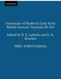 Dictionary of Medieval Latin from British Sources