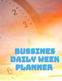 Business Daily Week Planner Undated - Daily Inspiration Section, To Do List, Urgent and Personal Reminders, and Notes.