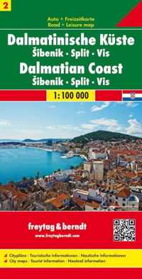 FB Dalmatische kust, blad 2  ibenik  Split  Vis