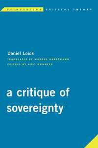 A Critique of Sovereignty