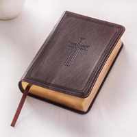 KJV Large Print Compact Dark Brown Red Letters