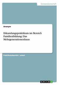 Erkundungspraktikum im Bereich Familienbildung