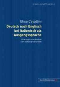 Deutsch Nach Englisch Bei Italienisch ALS Ausgangssprache