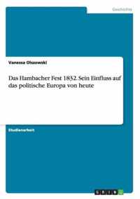 Das Hambacher Fest 1832. Sein Einfluss auf das politische Europa von heute