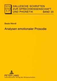 Analysen Emotionaler Prosodie