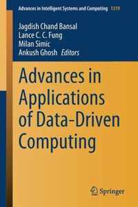 Advances in Applications of Data Driven Computing