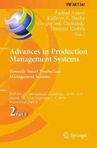 Advances in Production Management Systems Towards Smart Production Management S