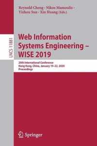 Web Information Systems Engineering - WISE 2019