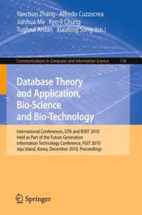 Database Theory and Application Bio Science and Bio Technology
