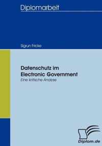 Datenschutz im Electronic Government