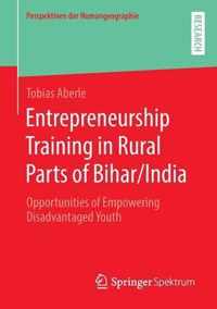 Entrepreneurship Training in Rural Parts of Bihar/India