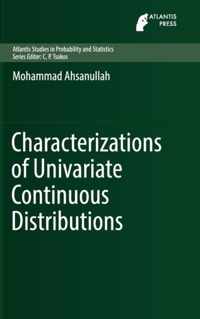 Characterizations of Univariate Continuous Distributions