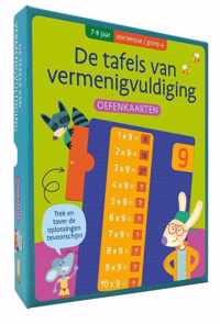 De tafels van vermenigvuldiging (7-8 j.) - 2de leerjaar/groep 4 Oefenkaarten