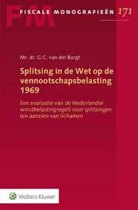 Fiscale monografieën 171 -   Splitsing in de Wet op de vennootschapsbelasting 1969