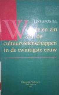 Waarde en zin van de cultuurwetenschappen in de twintigste eeuw