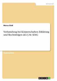 Verlustabzug bei Koerperschaften. Erklarung und Rechtsfolgen des 8c KStG