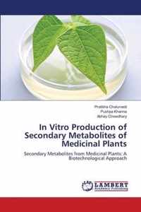 In Vitro Production of Secondary Metabolites of Medicinal Plants