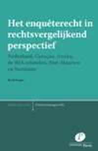 Jurdische reeks  -   Het enqueterecht in rechtsvergelijkend perspectief