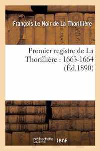 Premier Registre de la Thorilliere