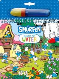 Kleuren met water - De Smurfen